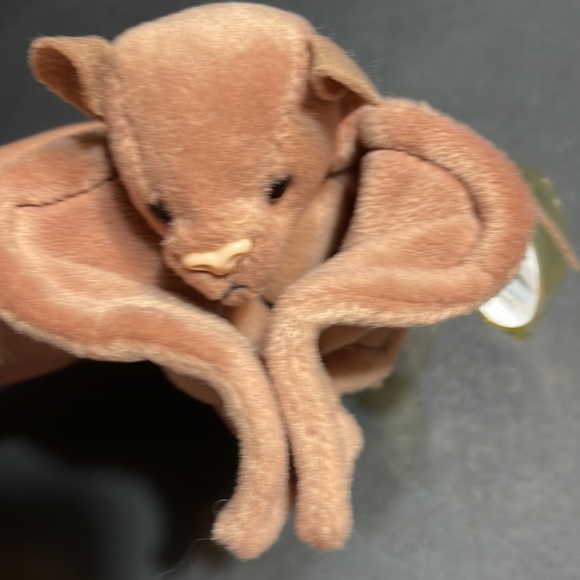 TY 4035 Beanie Babies BROWN "Batty" Bat RETIRED 1996 Many Rare Errors - Picture 6 of 16